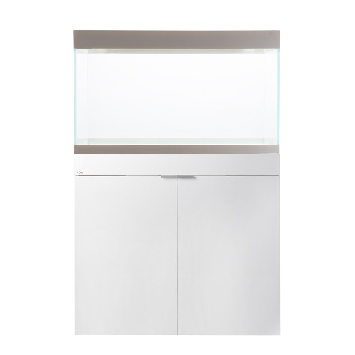 AQPET ACUARIO RIVERIUM PLUS 90X50X55 H - 10 MM EXT. - CON LUZ LED, FILTRO EXTERNO Y SOPORTE BLANCO