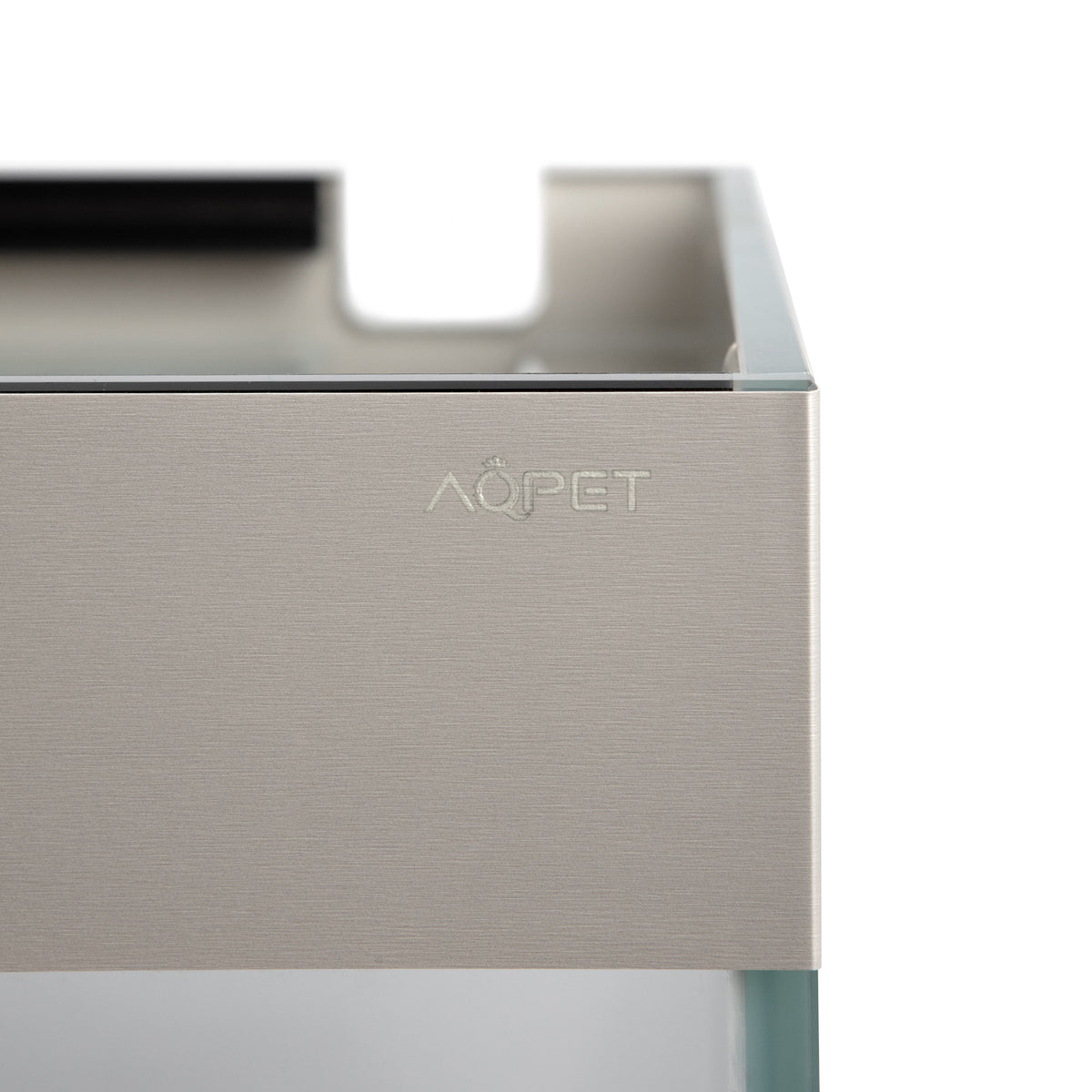 AQPET ACUARIO RIVERIUM PLUS 90X50X55 H - 10 MM EXT. - CON LUZ LED, FILTRO EXTERNO Y SOPORTE TOPO