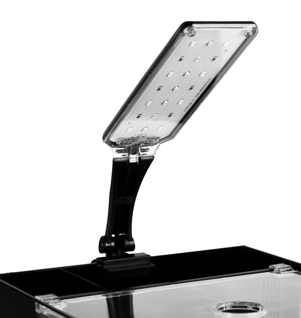 AQPET ACUARIO DE VIDRIO QUBE 25, KIT COMPLETO CON LUZ + BOMBA + MATERIALES FILTRANTES