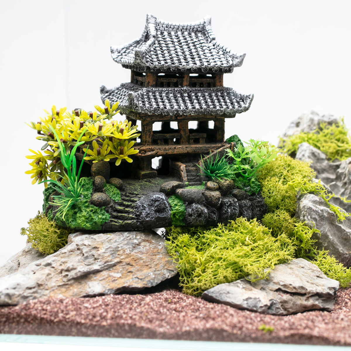 AQPET DECORART DECORACIÓN PARA ACUARIOS MOD. TEMPLO JAPONÉS 20*13.5*16