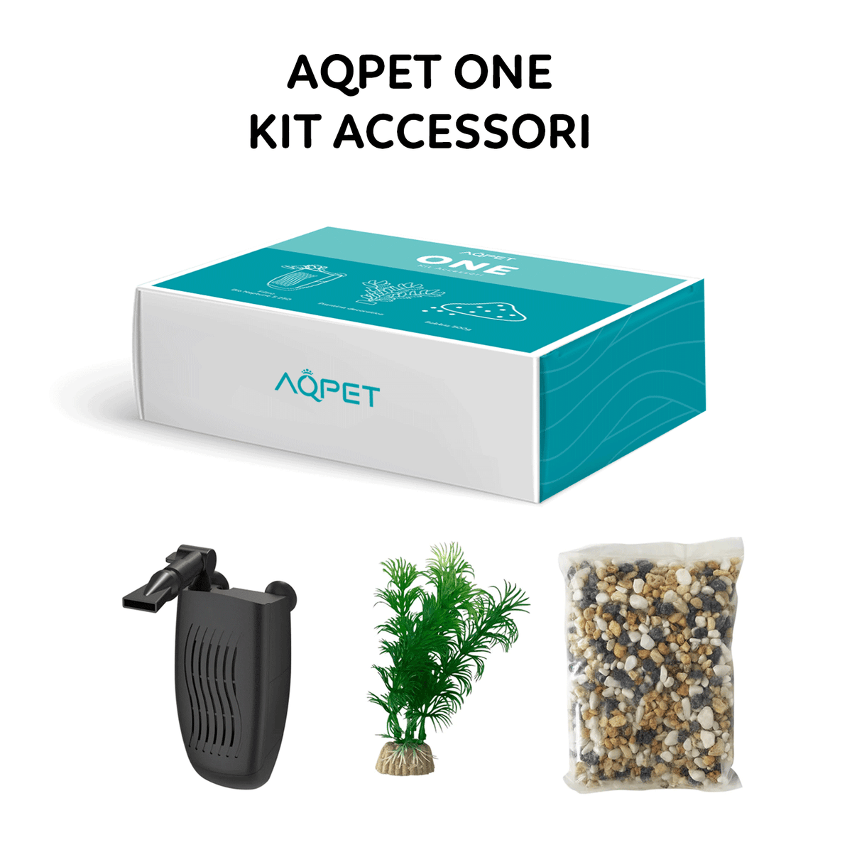 AQPET ACUARIO ONE MINI DE VIDRIO 20 LT 39x22x26h BLANCO