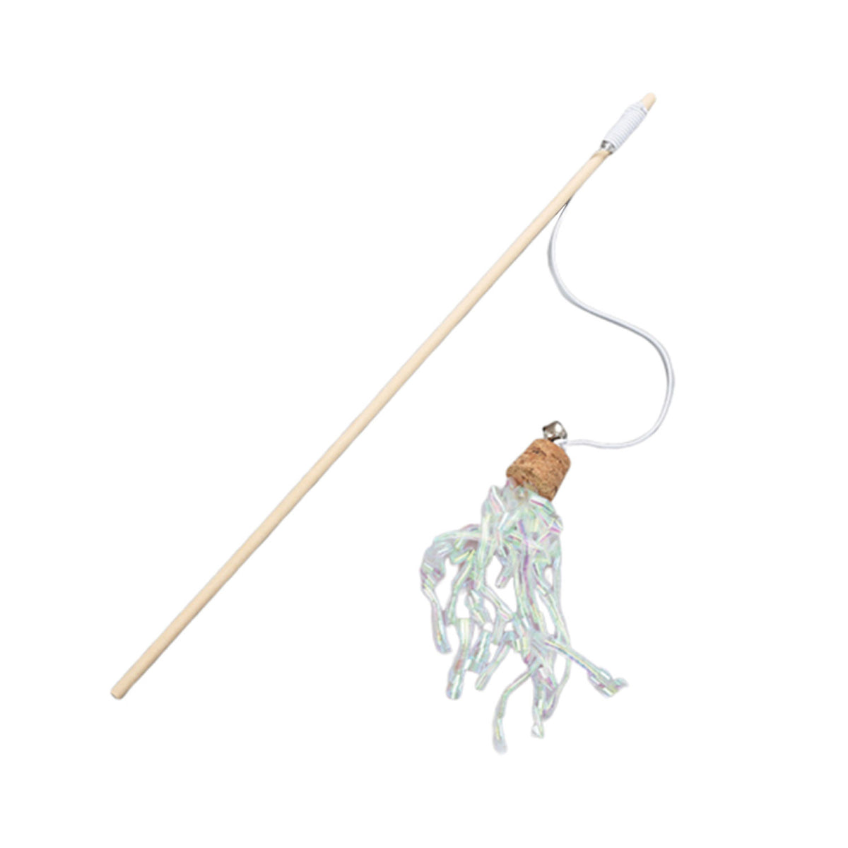 AQPET FRIENDS Cat Toy Varita con borla y cascabelito - 40 cm, juguete para gatos