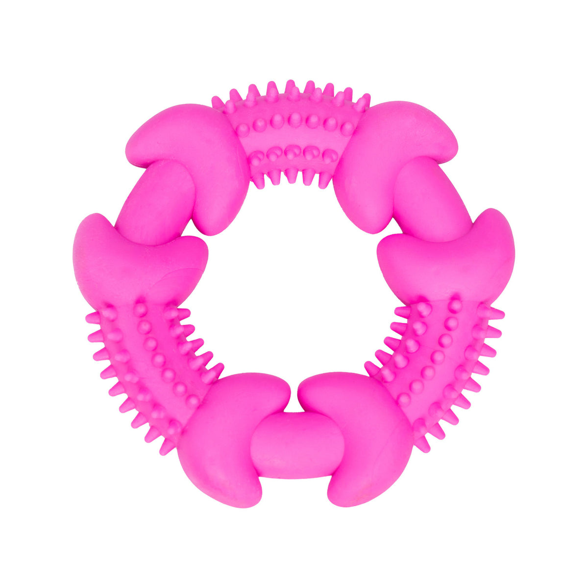 AQPET FRIENDS AQPET Juguete dental para perros, donut de goma, 11 X 3 Cm, juego divertido para mascotas