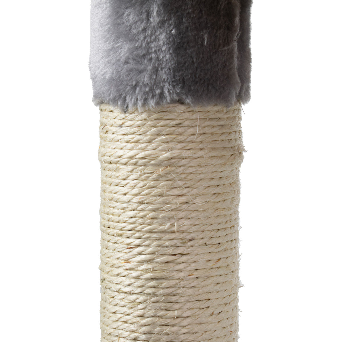 AQPET FRIENDS Rascador para gatos Amsterdam de 112 cm con caseta, árbol, parque de juegos y juguete, color gris