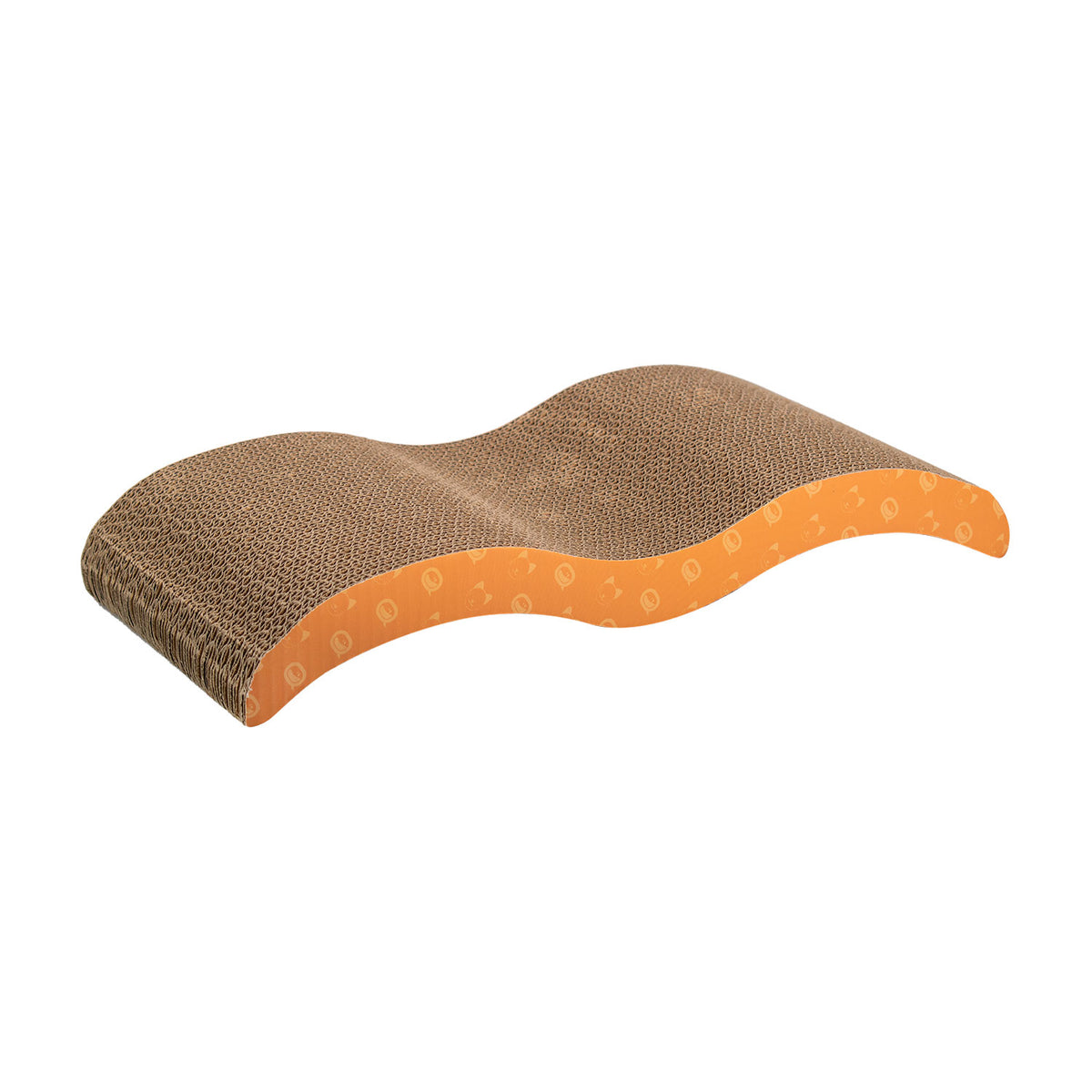 AQPET FRIENDS Rascador de cartón Wave para gatos, juego, descanso, diversión y entretenimiento