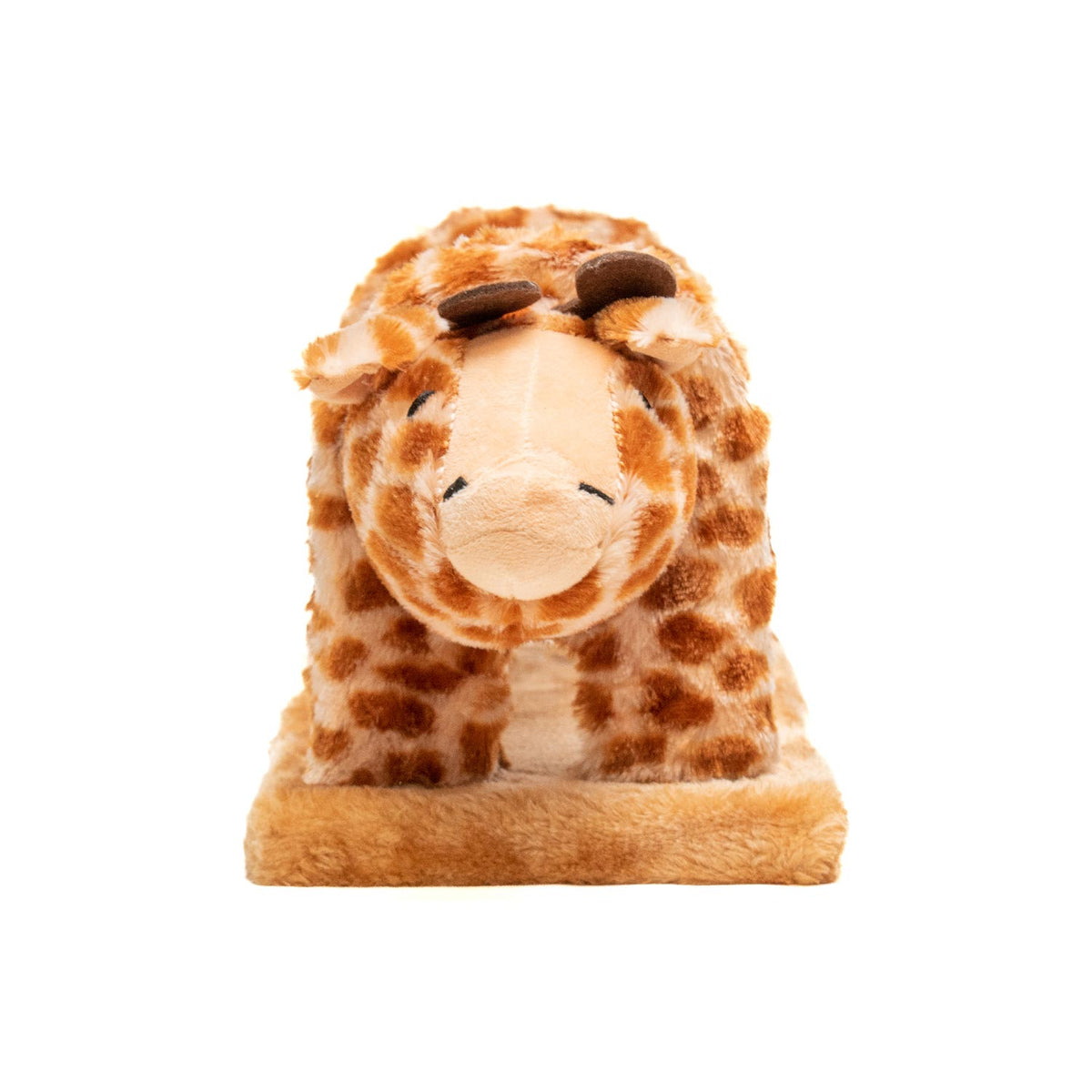 AQPET FRIENDS Rascador de sisal y peluche para la diversión de tu gato, jirafa, medidas 56x18x18 cm
