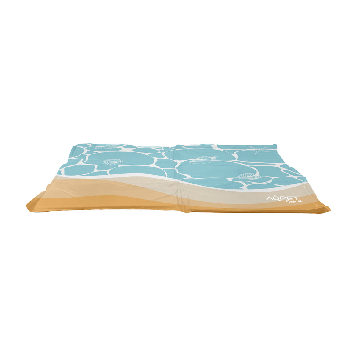 AQPET FRIENDS alfombrilla refrigerante refrescante para perros, gatos y animales, gel no tóxico, diseño Sea