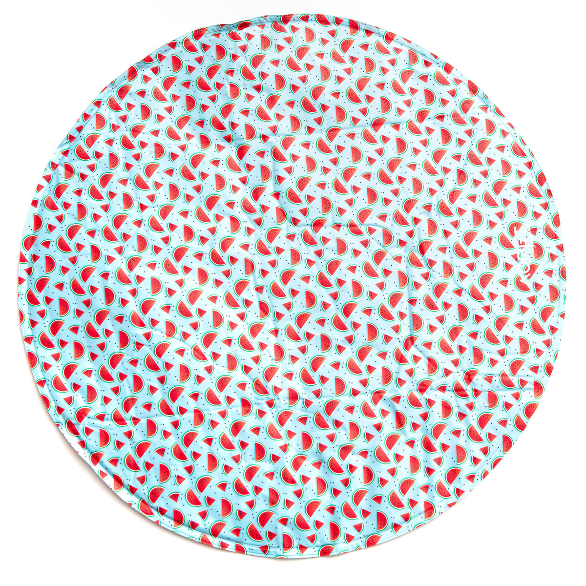 AQPET FRIENDS alfombrilla refrigerante refrescante redonda para perros, gel no tóxico, sistema de autorrefrigeración, diseño Fruit, diámetro de 60 Cm