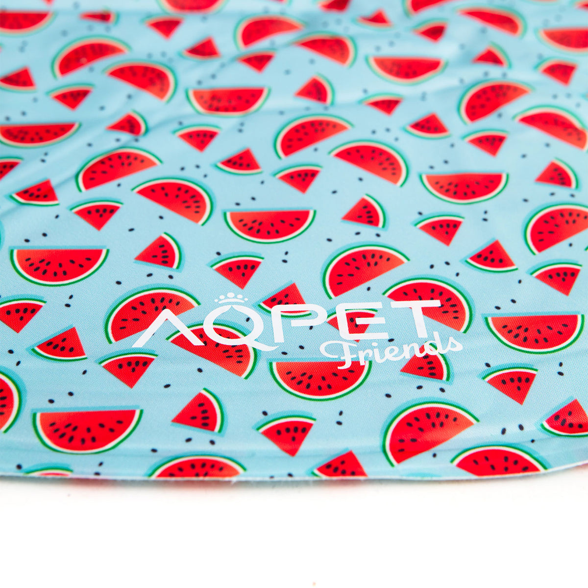 AQPET FRIENDS alfombrilla refrigerante refrescante redonda para perros, gel no tóxico, sistema de autorrefrigeración, diseño Fruit, diámetro de 60 Cm