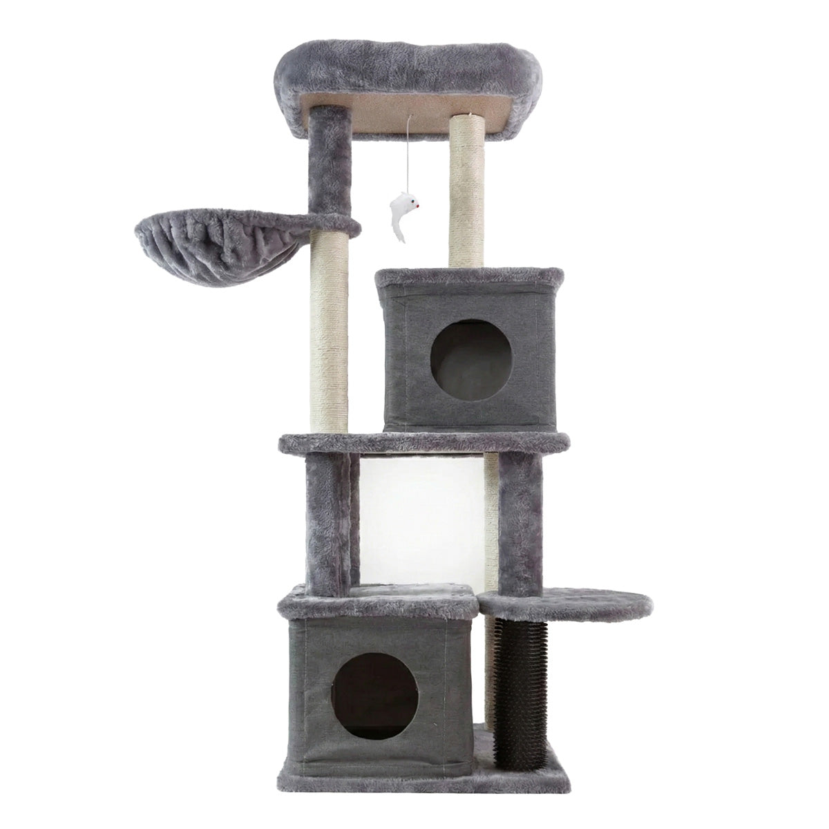 AQPET FRIENDS Rascador para gatos London 48X44X125 Cm H, juego, descanso, diversión y entretenimiento