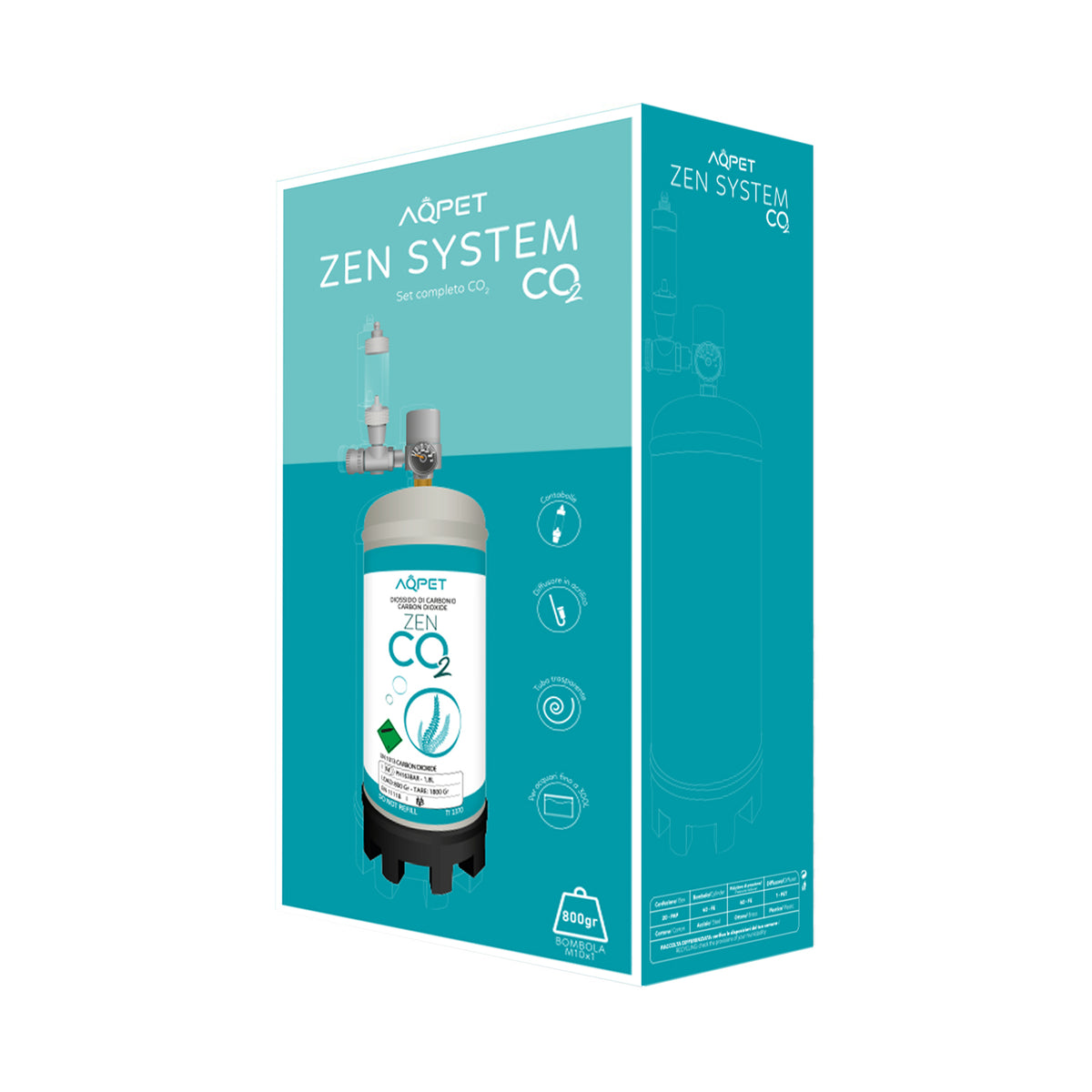 AQPET ZEN SYSTEM sistema completo de CO2 para acuarios