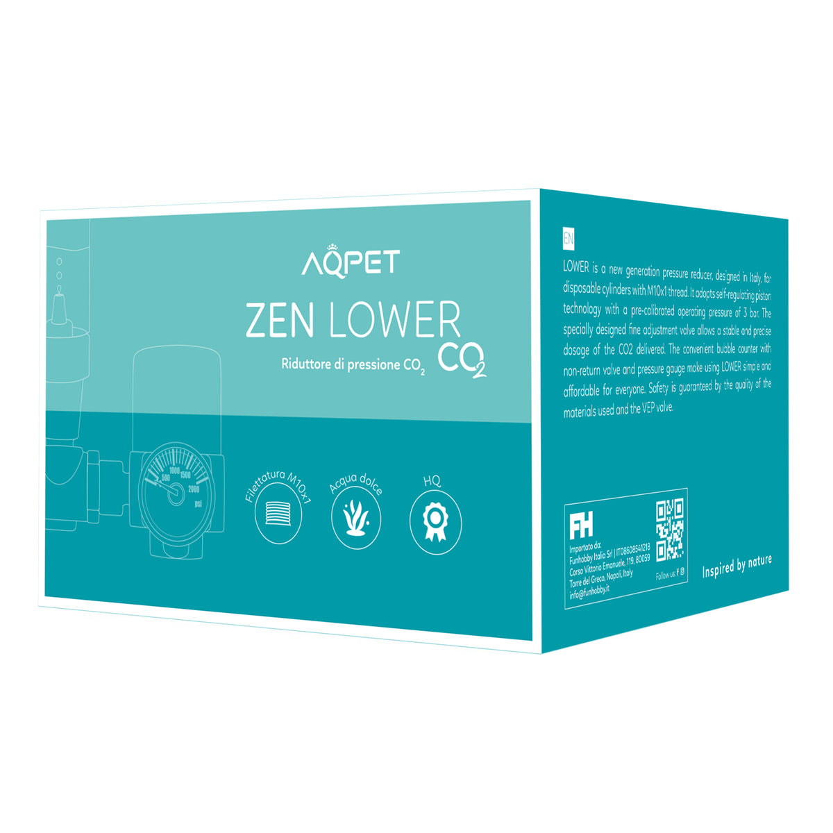 AQPET ZEN LOWER reductor de presión para bombonas de CO2