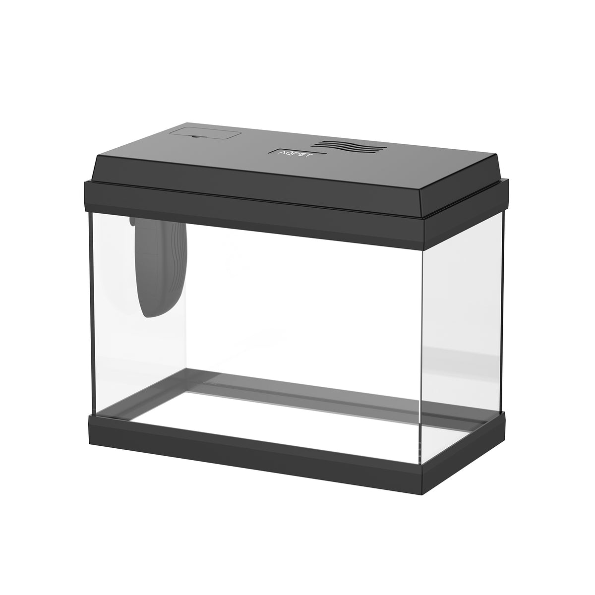 AQPET ACUARIO SIMPLY LED 30 NEGRO, COMPLETO CON LUZ Y FILTRO - 39X22X30 H CM