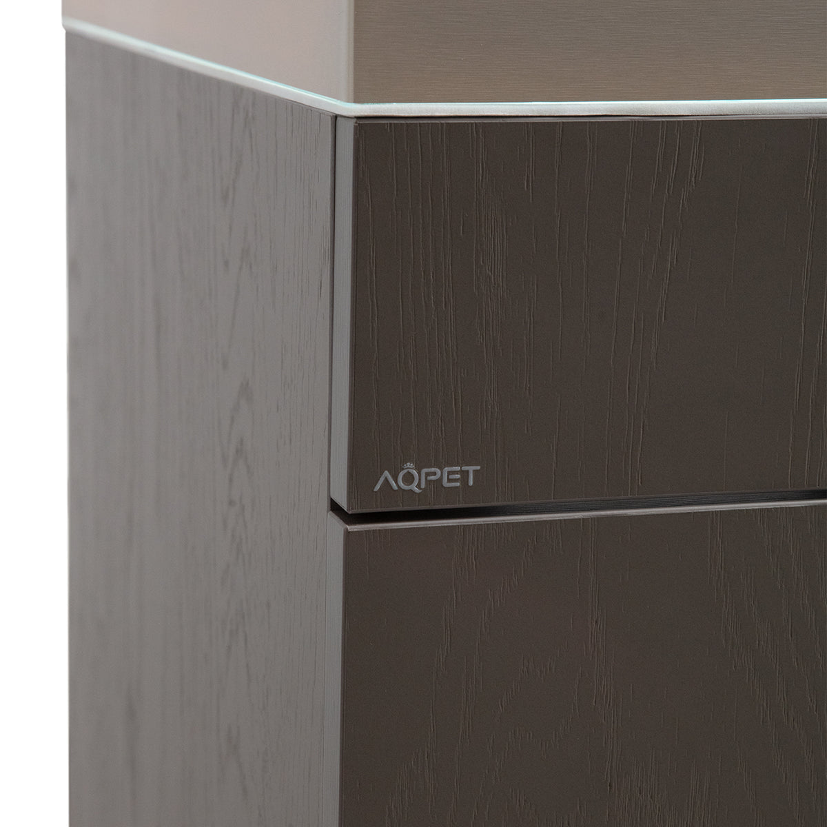 AQPET ACUARIO RIVERIUM PLUS 90X50X55 H - 10 MM EXT. - CON LUZ LED, FILTRO EXTERNO Y SOPORTE TOPO