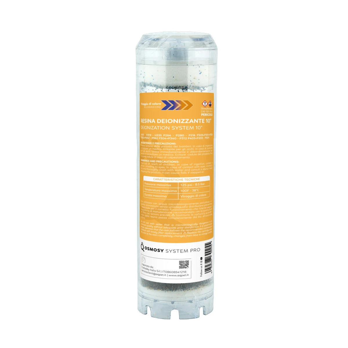 AQPET RECAMBIO RESIL CARTUCHO DE RESINA CON CAMBIO DE COLOR PARA SISTEMAS CON VASO 4PRO DE 10"