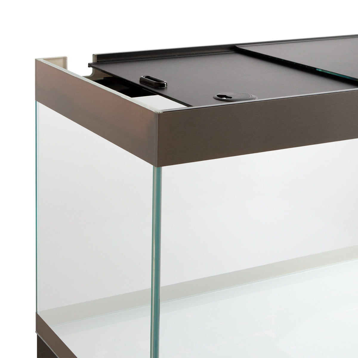 AQPET ACUARIO RIVERIUM PLUS 90X50X55 H - 10 MM EXT. - CON LUZ LED, FILTRO EXTERNO Y SOPORTE TOPO