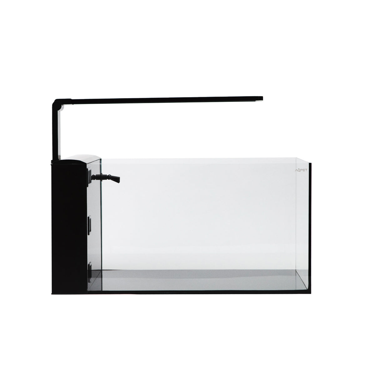 AQPET AQUA 60 REAR NEGRO - CON FILTRO TRASERO - 60X30X30 CM 6 MM