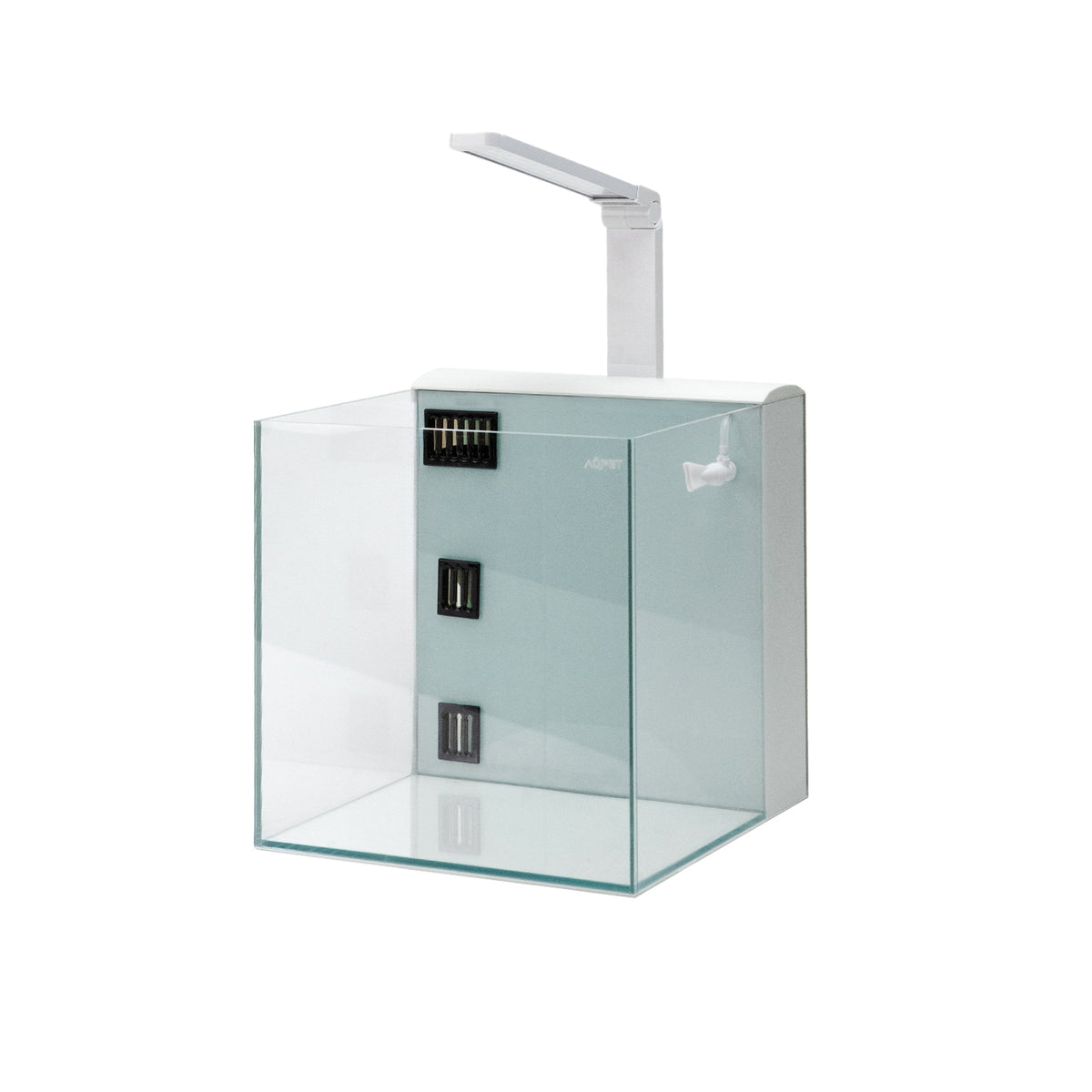 AQPET KUBIC 30 REAR BLANCO - CON FILTRO TRASERO - 30X30X30 CM 5MM