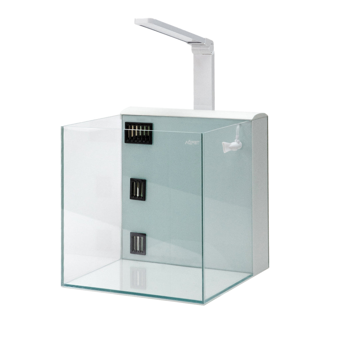 AQPET KUBIC 50 REAR BLANCO - CON FILTRO TRASERO - 50X50X50 CM 8MM