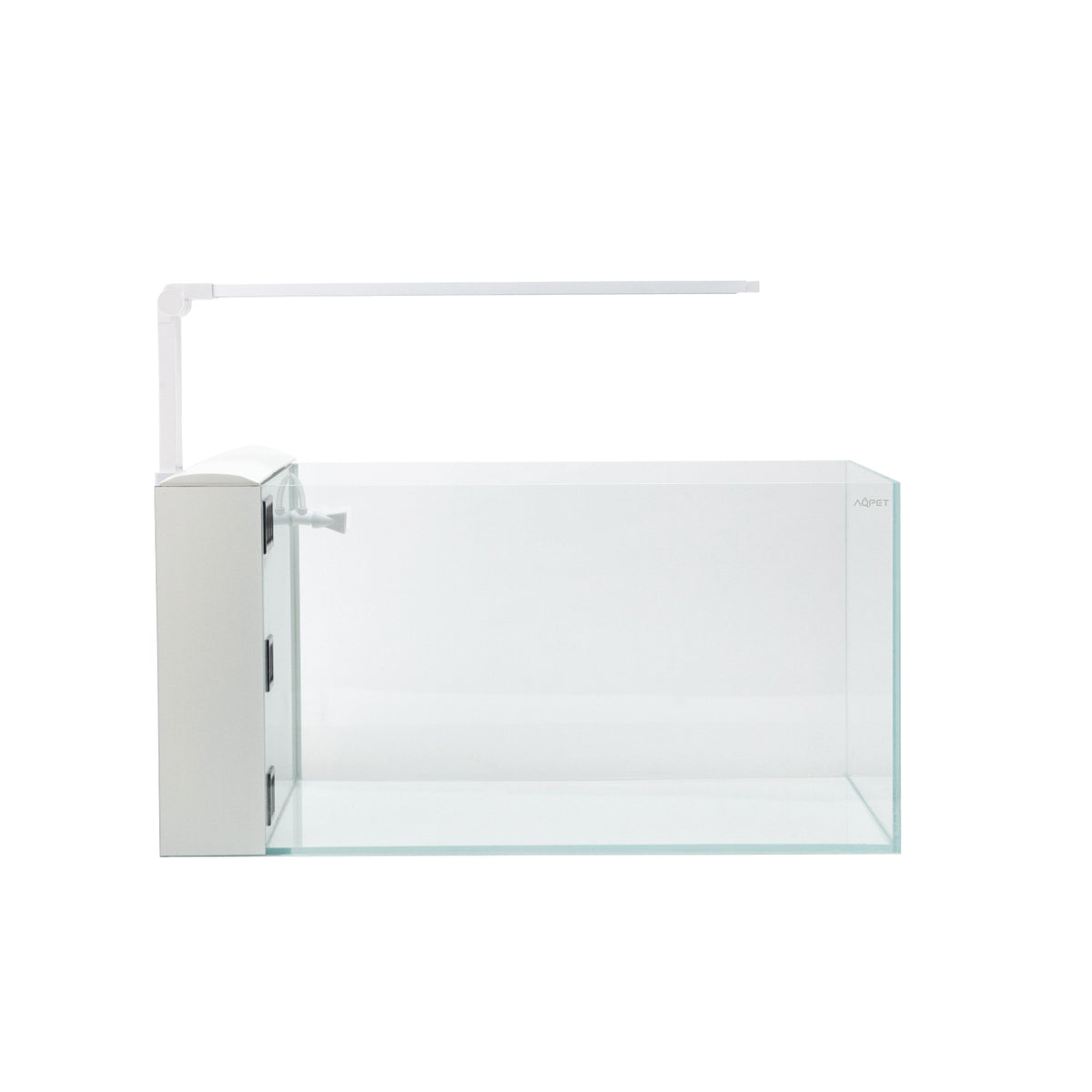 AQPET AQUA 60 REAR BLANCO - CON FILTRO TRASERO - 60X30X30 CM 6 MM