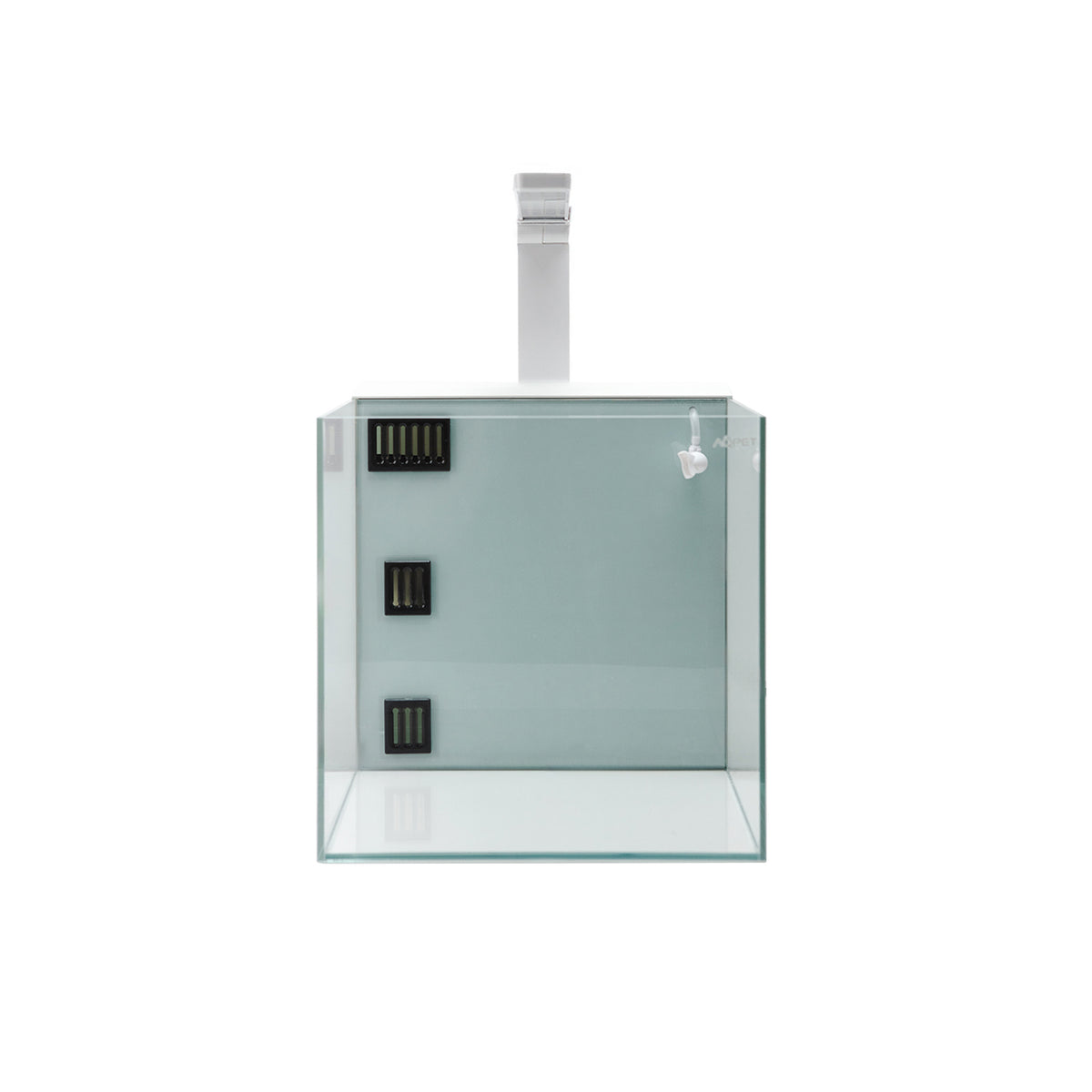 AQPET KUBIC 30 REAR BLANCO - CON FILTRO TRASERO - 30X30X30 CM 5MM