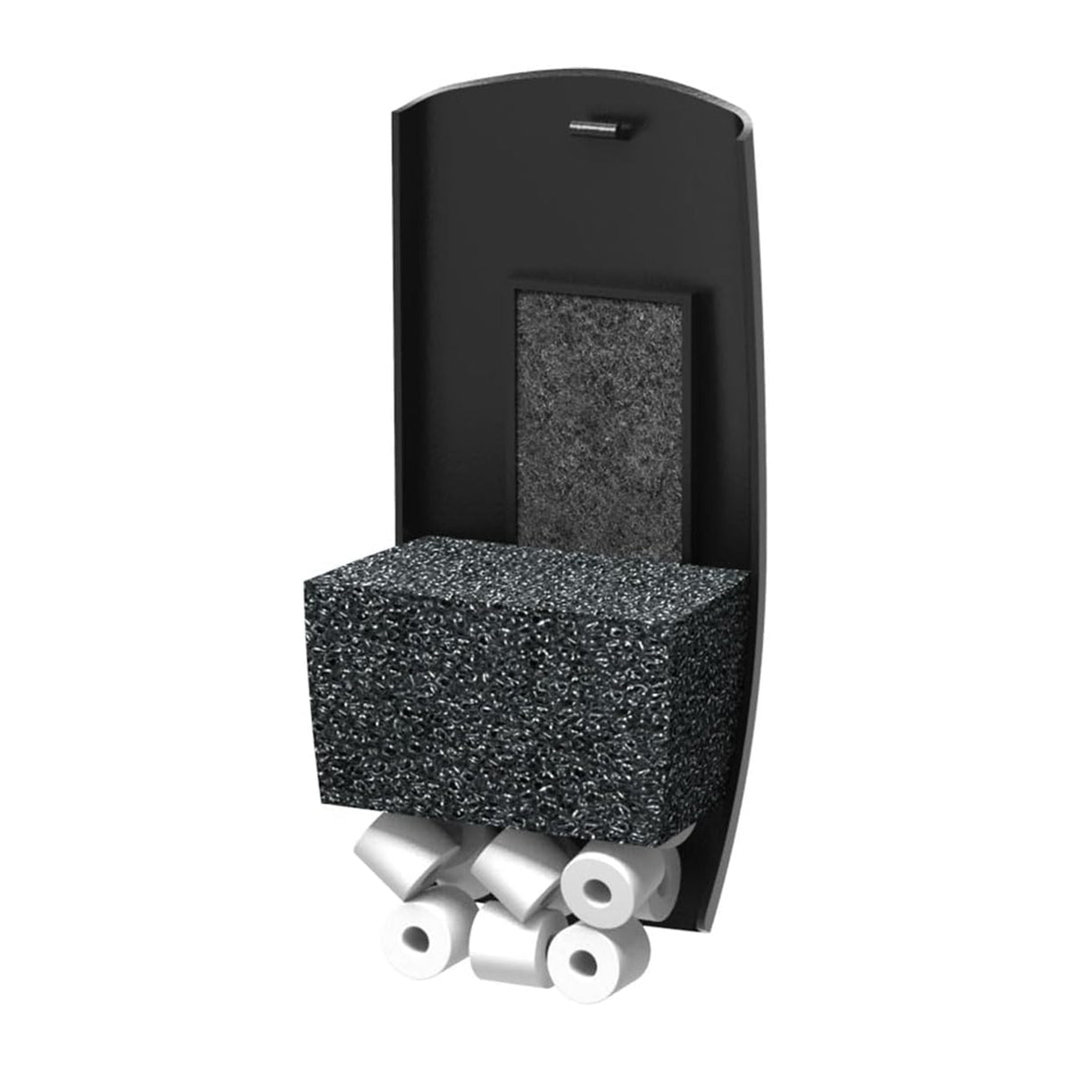 AQPET ACUARIO SIMPLY LED 30 NEGRO, COMPLETO CON LUZ Y FILTRO - 39X22X30 H CM
