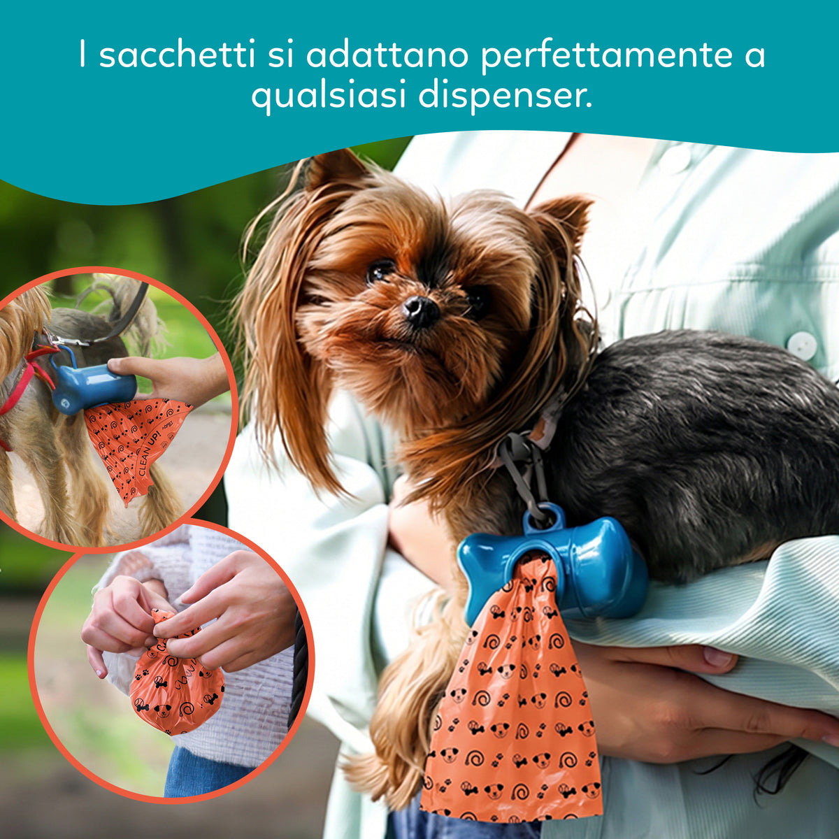 AQPET FRIENDS Bolsas higiénicas de doble resistencia para las necesidades del perro - Talla Large 22x30 cm - Paquete ahorro de 1000 bolsas