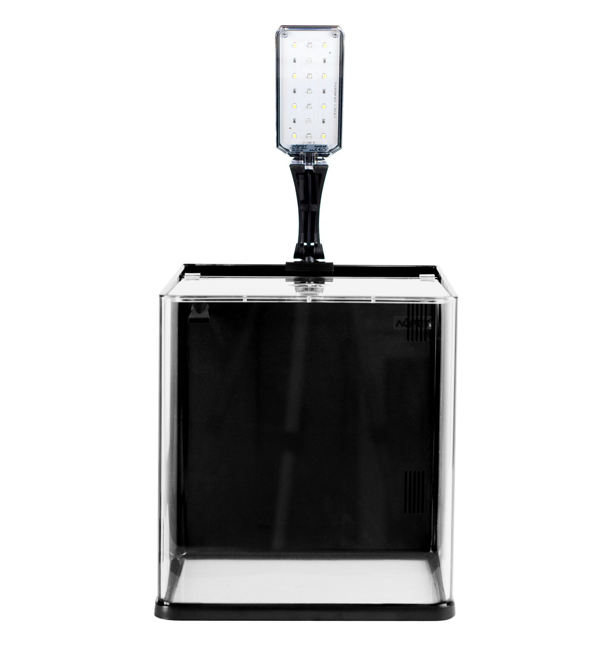 AQPET ACUARIO DE VIDRIO QUBE 25, KIT COMPLETO CON LUZ + BOMBA + MATERIALES FILTRANTES