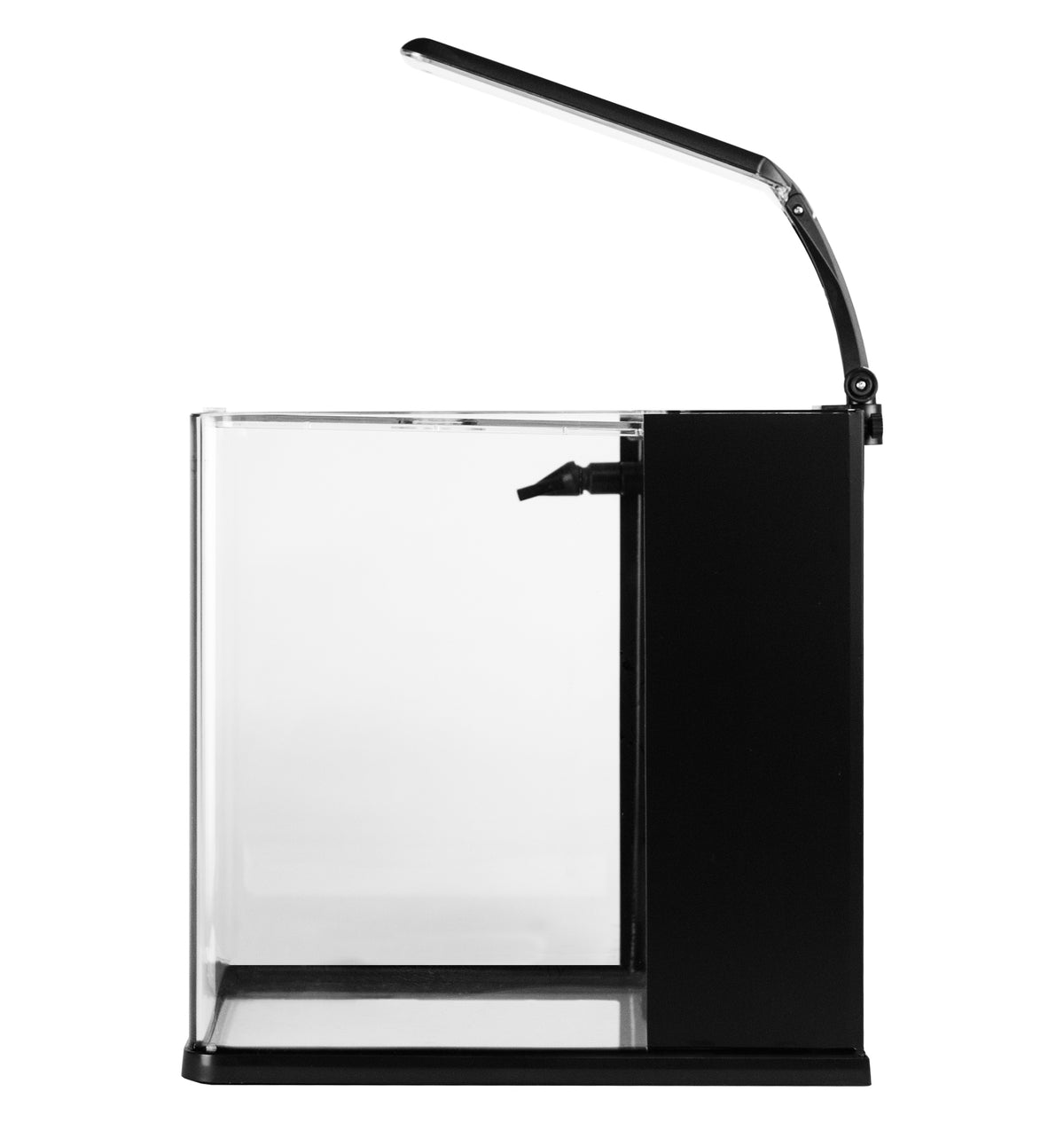 AQPET ACUARIO DE VIDRIO QUBE 25, KIT COMPLETO CON LUZ + BOMBA + MATERIALES FILTRANTES
