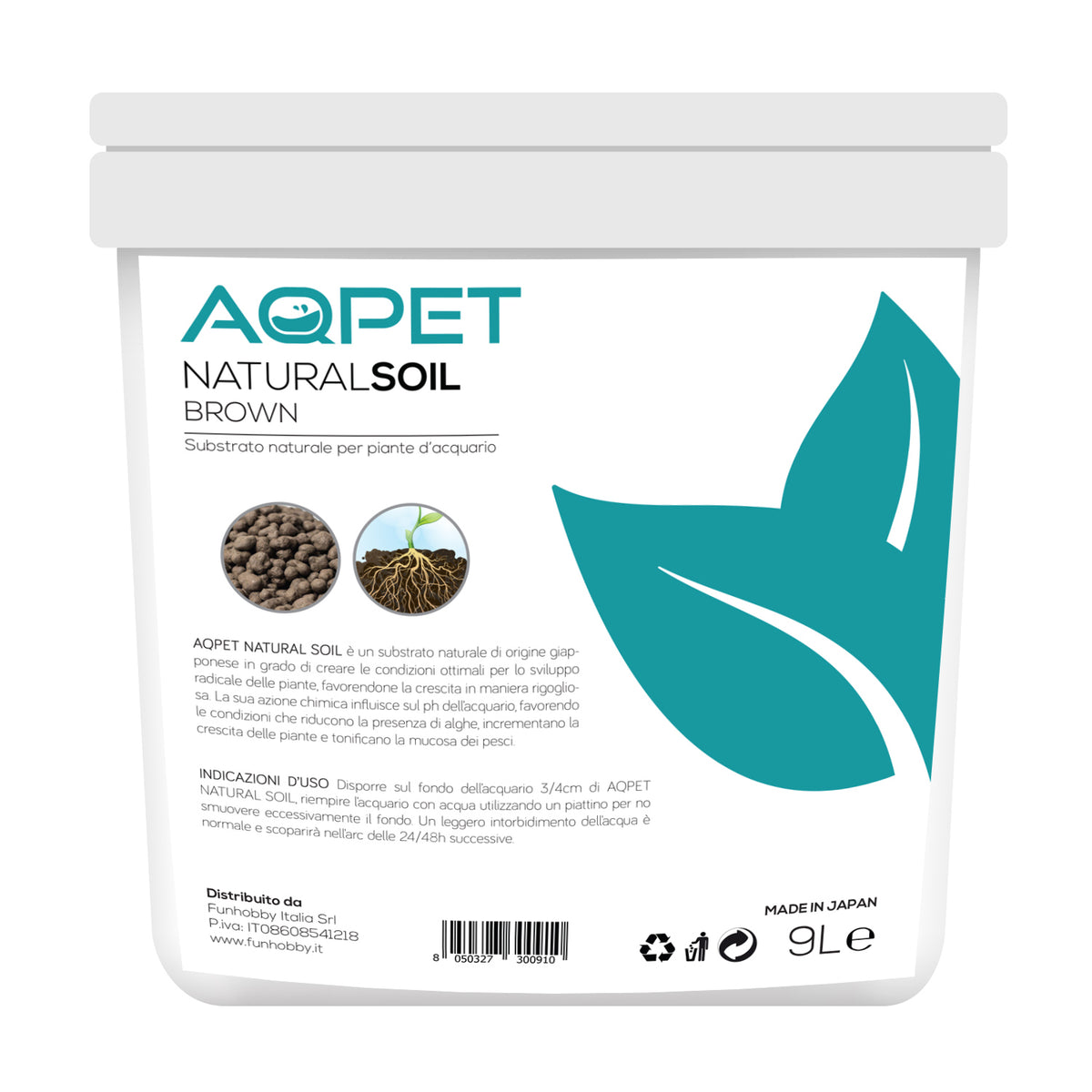AQPET NATURAL SOIL SUSTRATO MARRÓN 3 LT