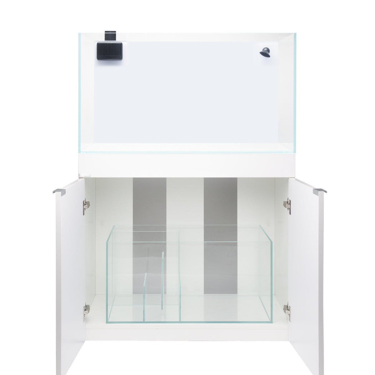 AQPET KIT DE ACUARIO AQUA 90 REEF DE VIDRIO EXTRACLARO COLOR NEGRO