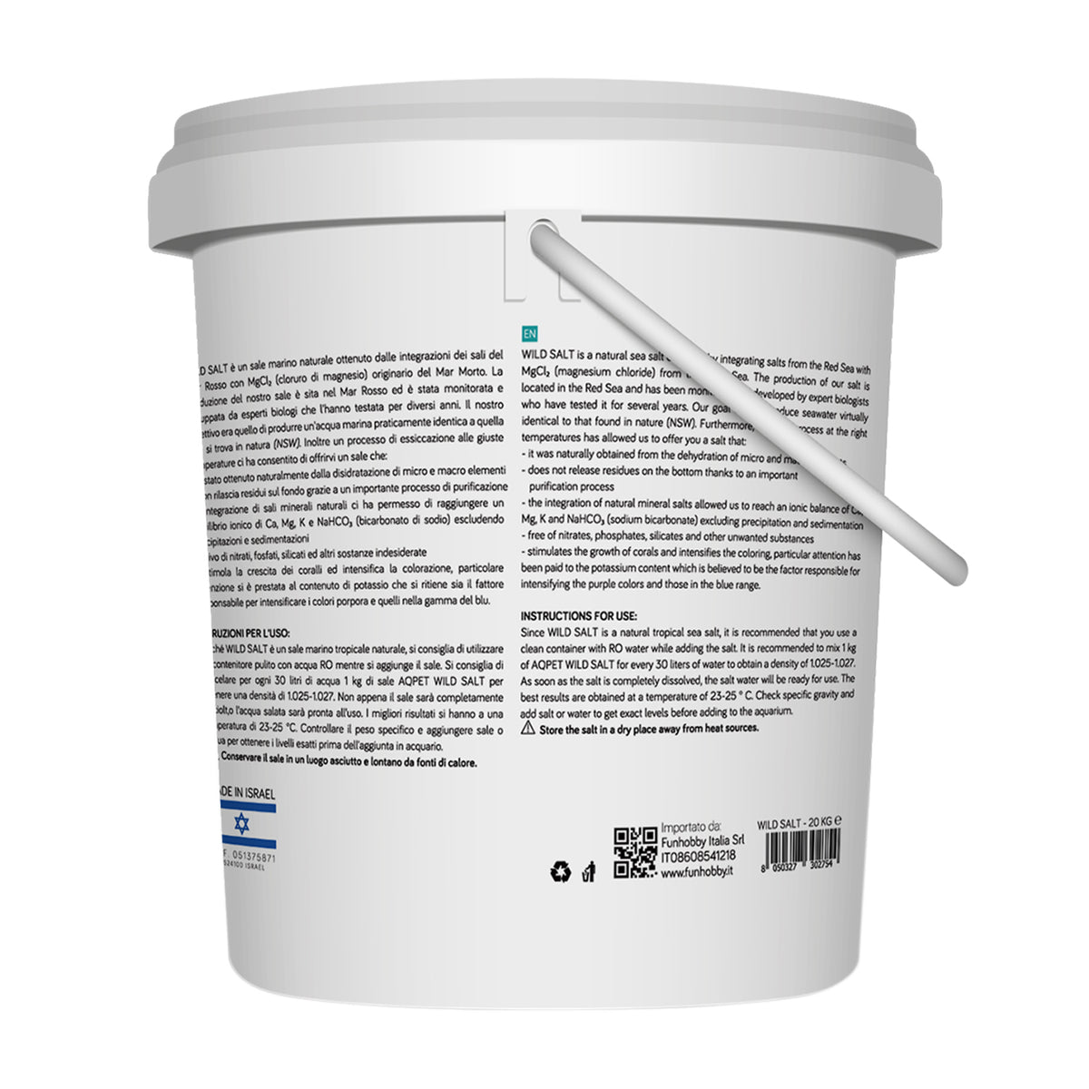 AQPET WILD SALT SAL NATURAL 20 KG