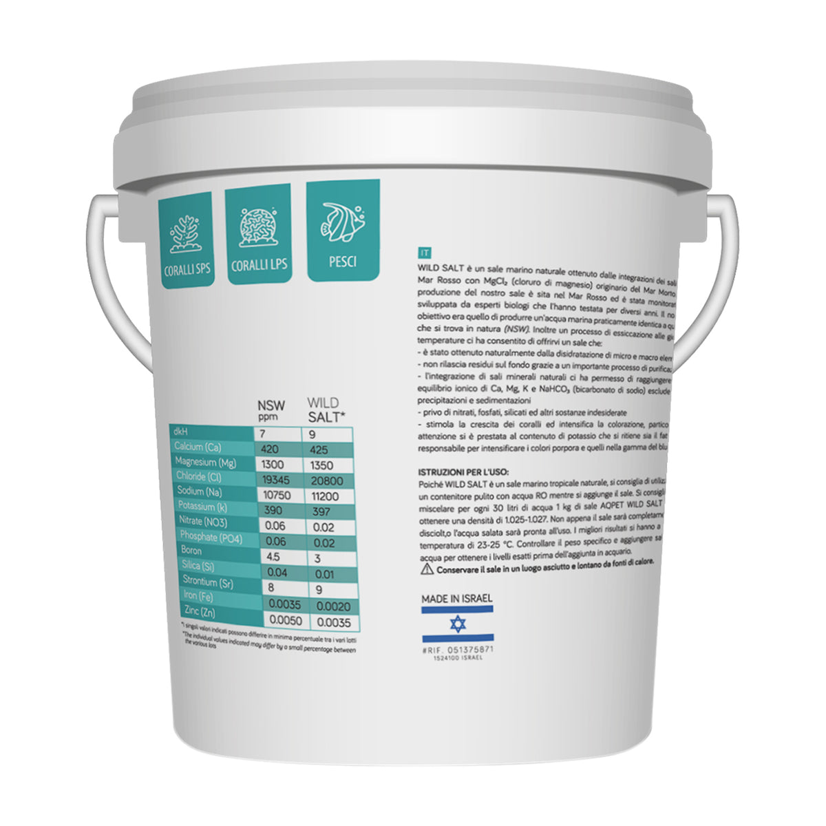 AQPET WILD SALT SAL NATURAL 20 KG