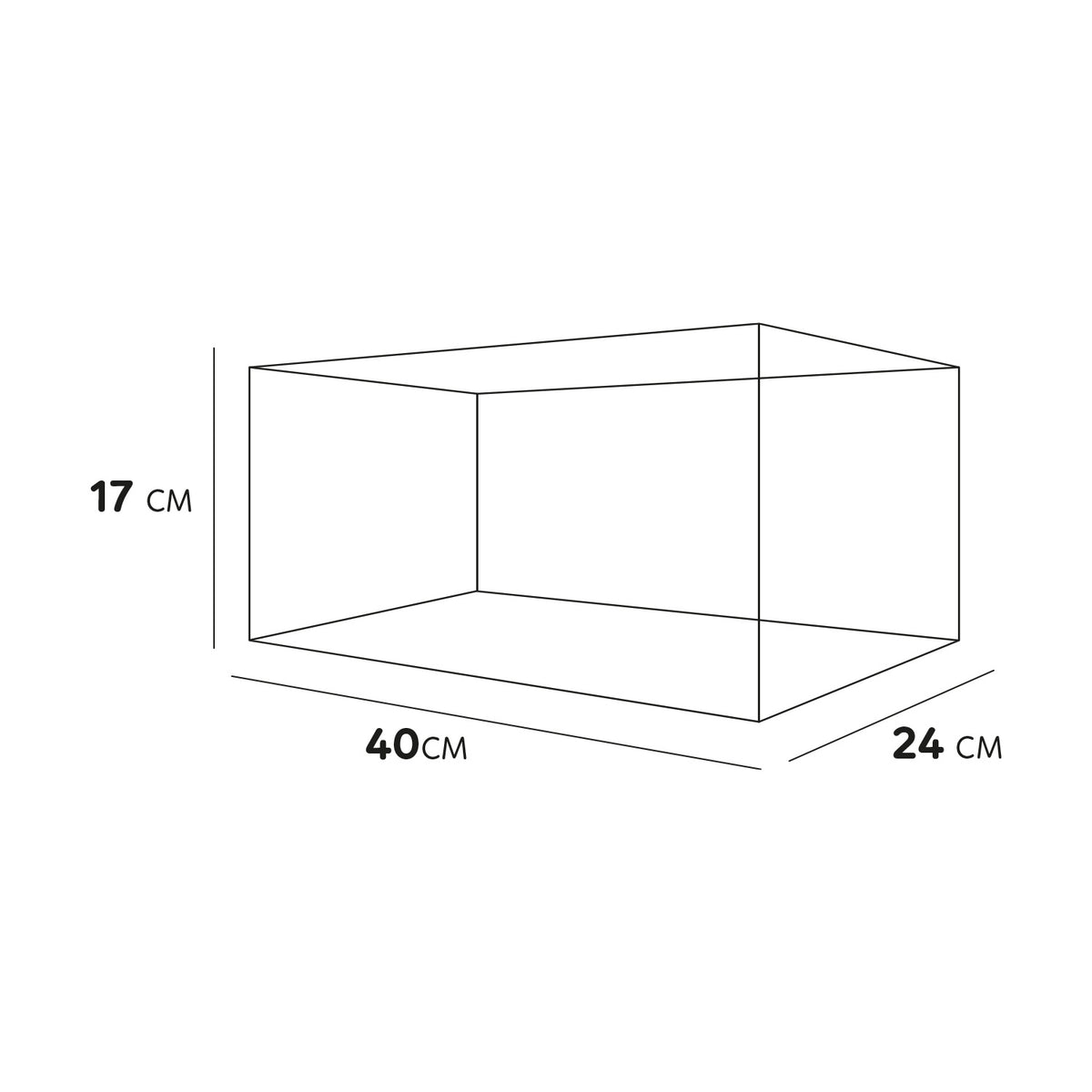 AQPET TORTUGUERA DE VIDRIO TORTUGA 40 - 40X24X17 CM CON ISLOTE