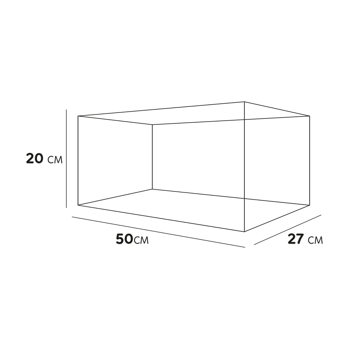 AQPET TORTUGUERA DE VIDRIO TORTUGA 50 - 50X27X20 CM CON ISLOTE