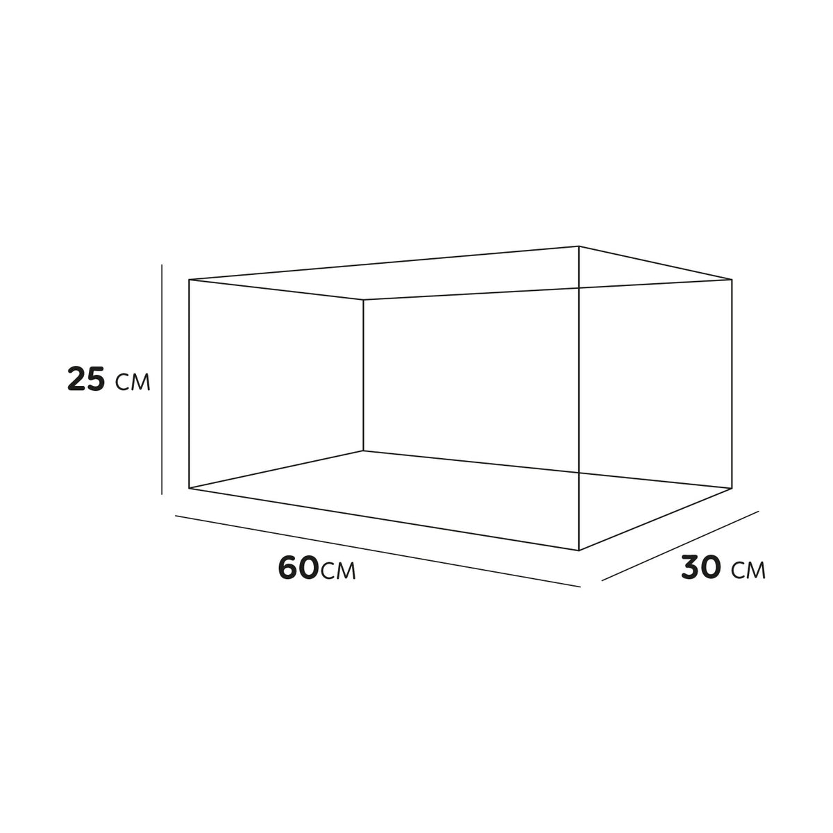 AQPET TORTUGUERA DE VIDRIO TORTUGA 60 - 60X30X25 CM CON ISLOTE