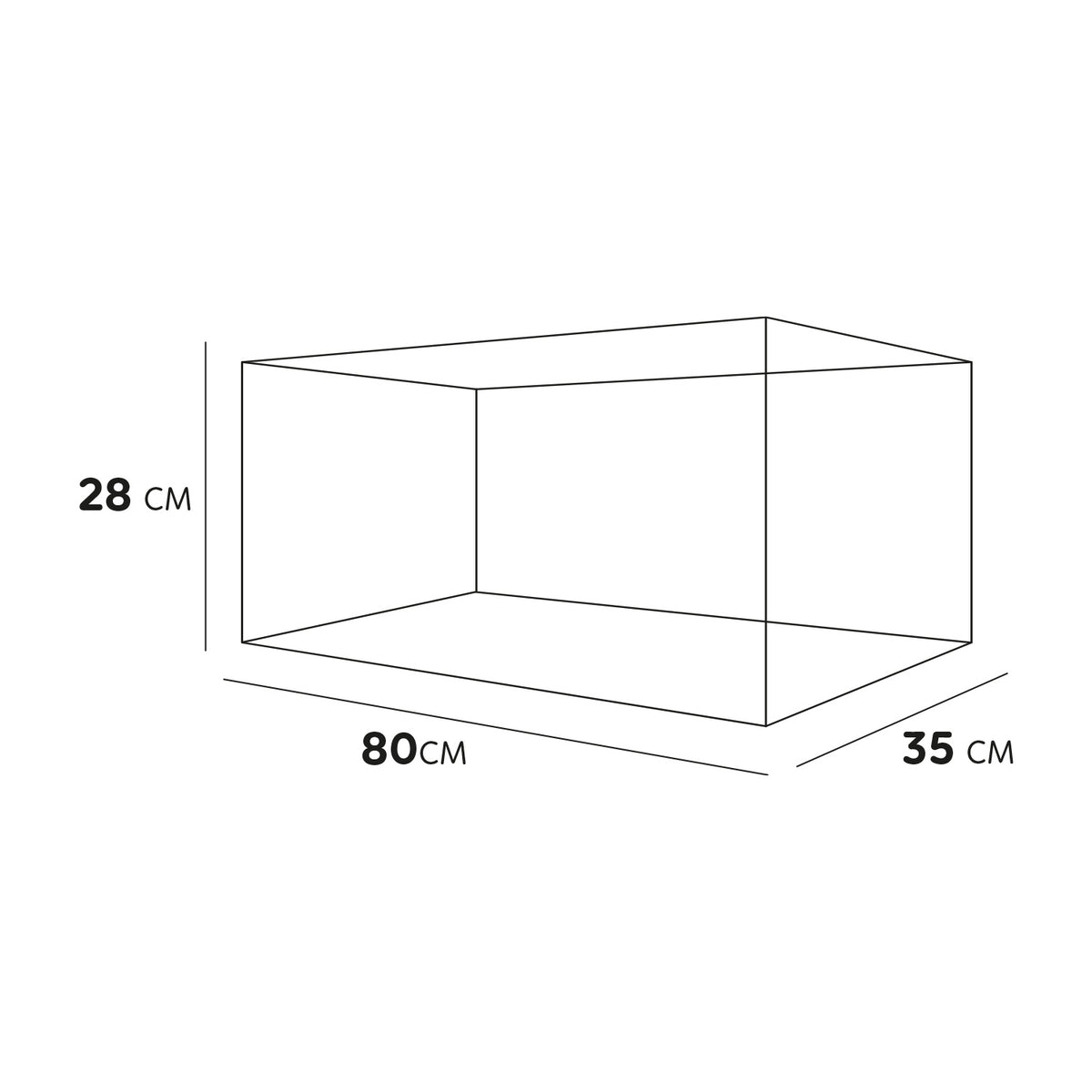 AQPET TORTUGUERA DE VIDRIO TORTUGA 80 - 80X35X28 CM CON ISLOTE