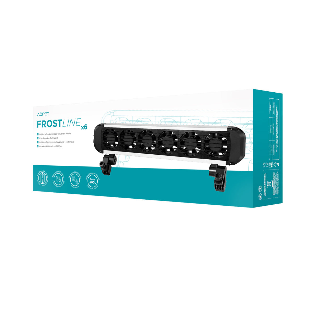 AQPET VENTILADORES DE REFRIGERACIÓN FROSTLINE DE 6 ELEMENTOS