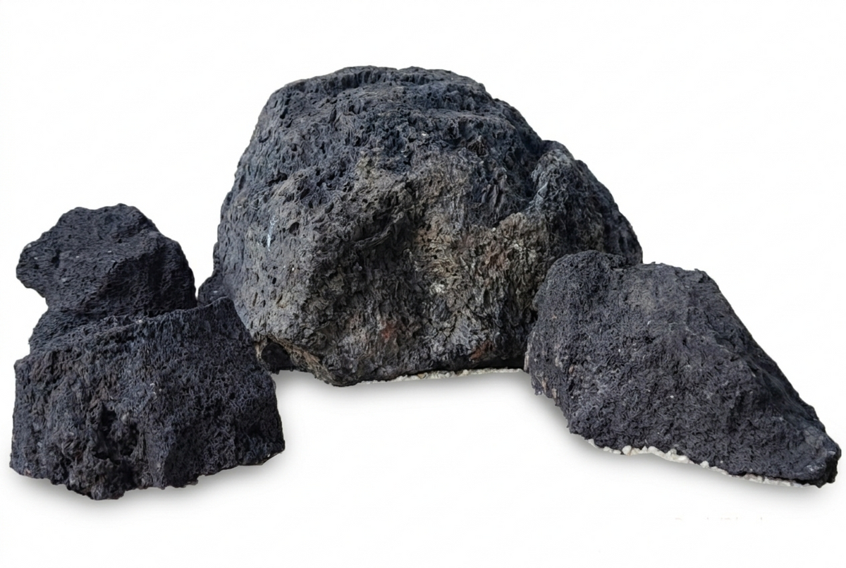 AQPET ZEN STONE ROCA MAGIC VOLCANO ROCK BLACK (CONF. 20KG MIXED)