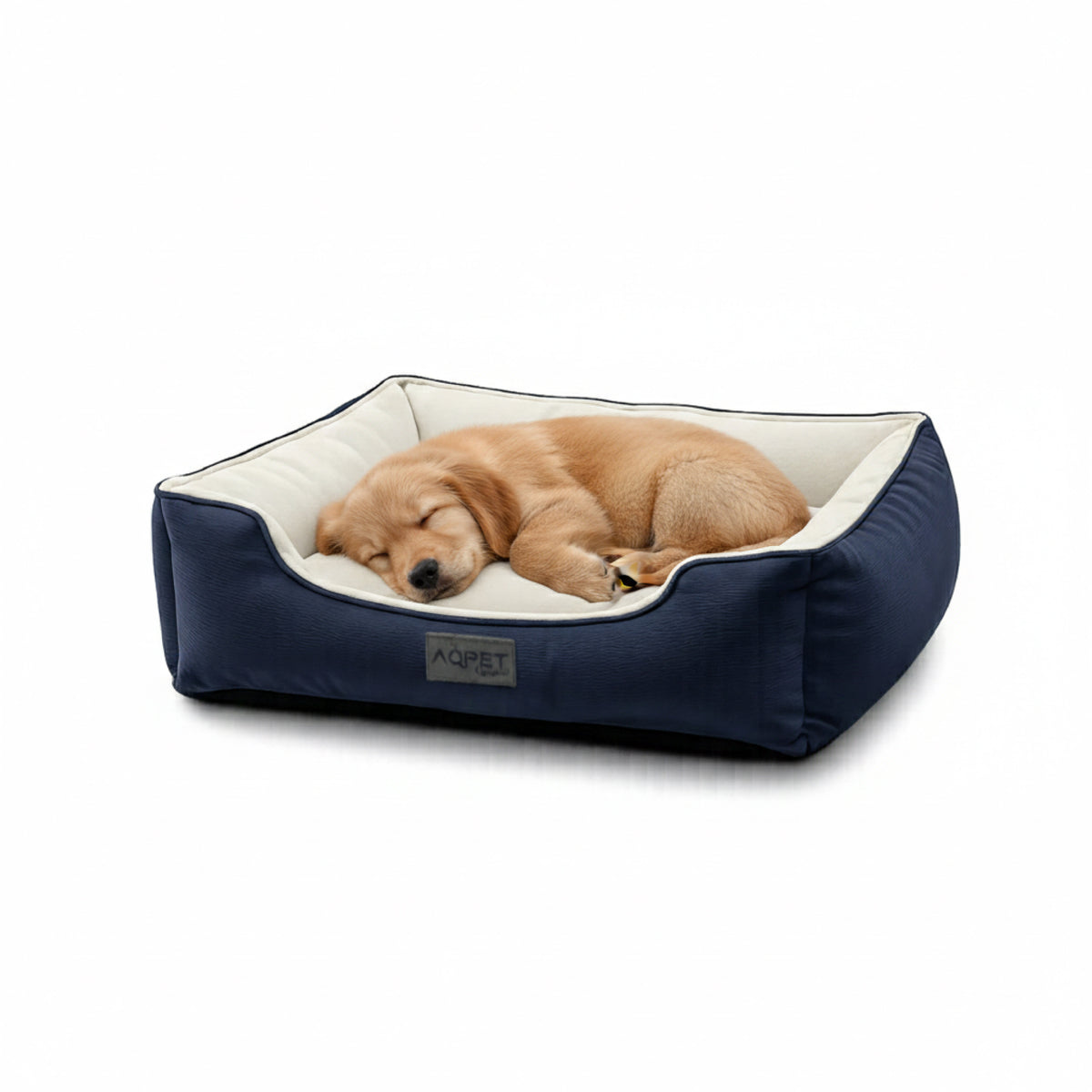 AQPET FRIENDS Cama para perros y gatos de interior con cojín mullido – Lavable con base antideslizante – Cama cómoda para animales domésticos