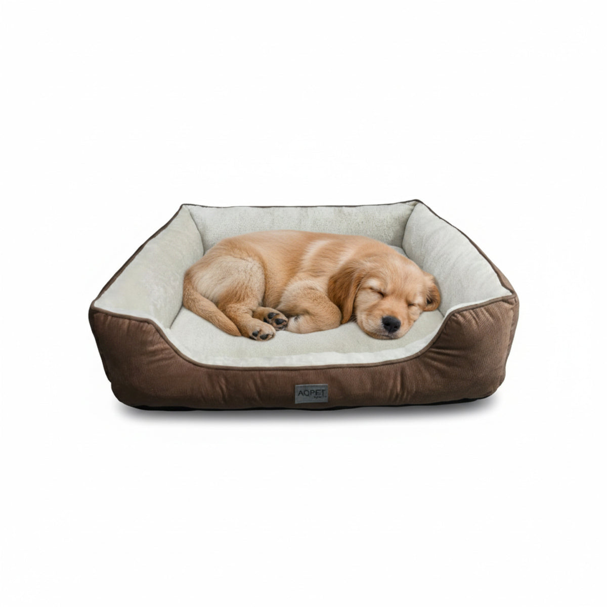 AQPET FRIENDS Cama para perros y gatos de interior con cojín mullido – Lavable con base antideslizante – Cama cómoda para animales domésticos