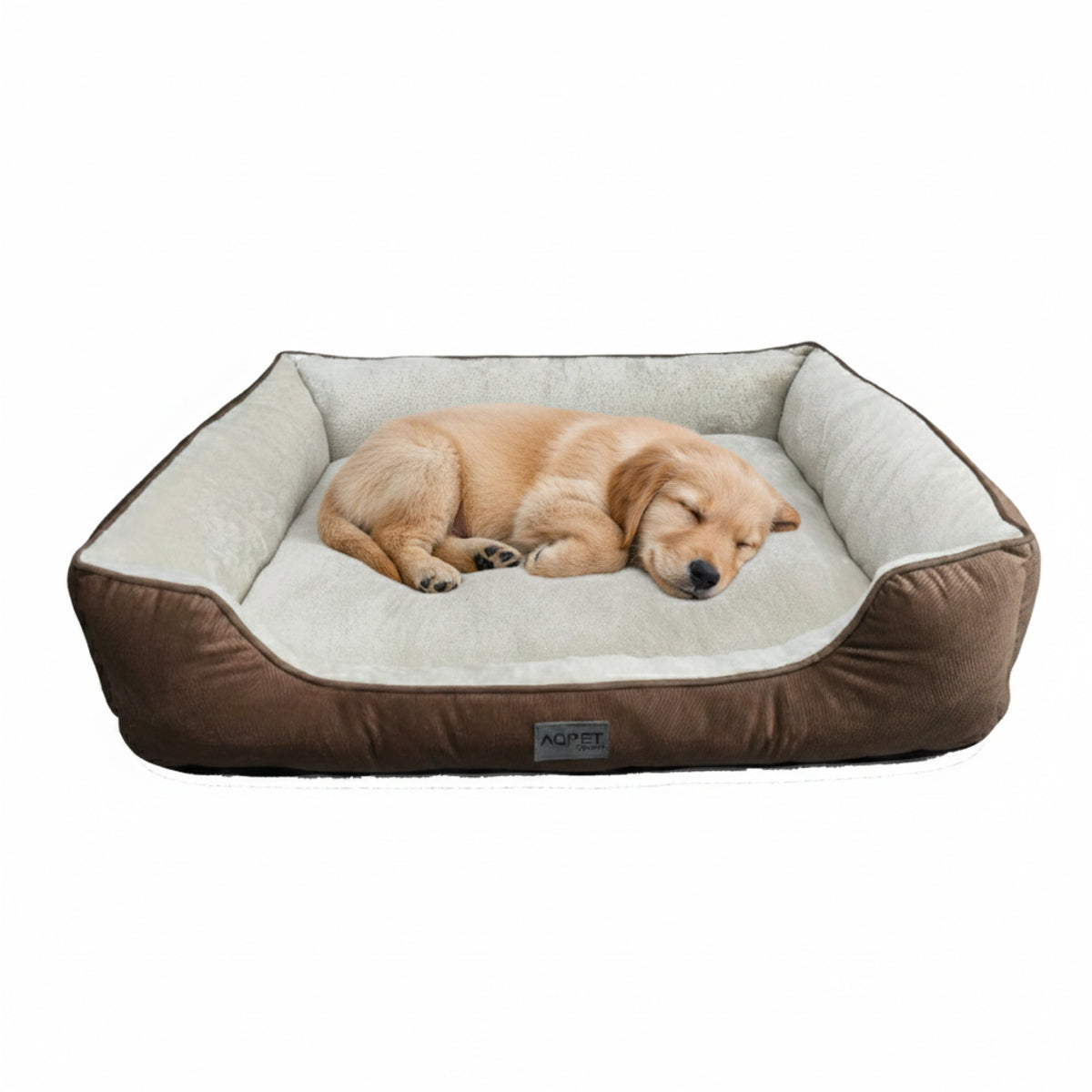 AQPET FRIENDS Cama para perros y gatos de interior con cojín mullido – Lavable con base antideslizante – Cama cómoda para animales domésticos