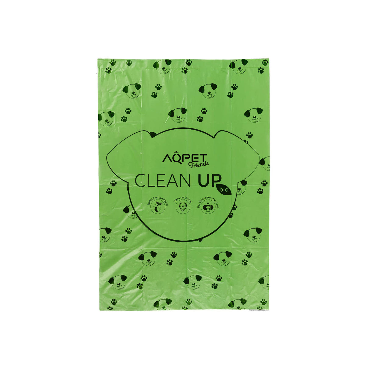 AQPET FRIENDS Clean Up Bolsas higiénicas compostables 8X15 - 120 bolsas