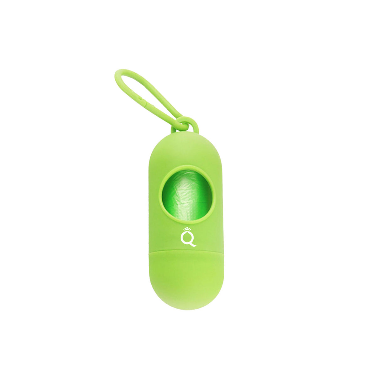 AQPET FRIENDS CleanUp Case Dispensador de bolsas higiénicas de plástico con mosquetón, incluye bolsas