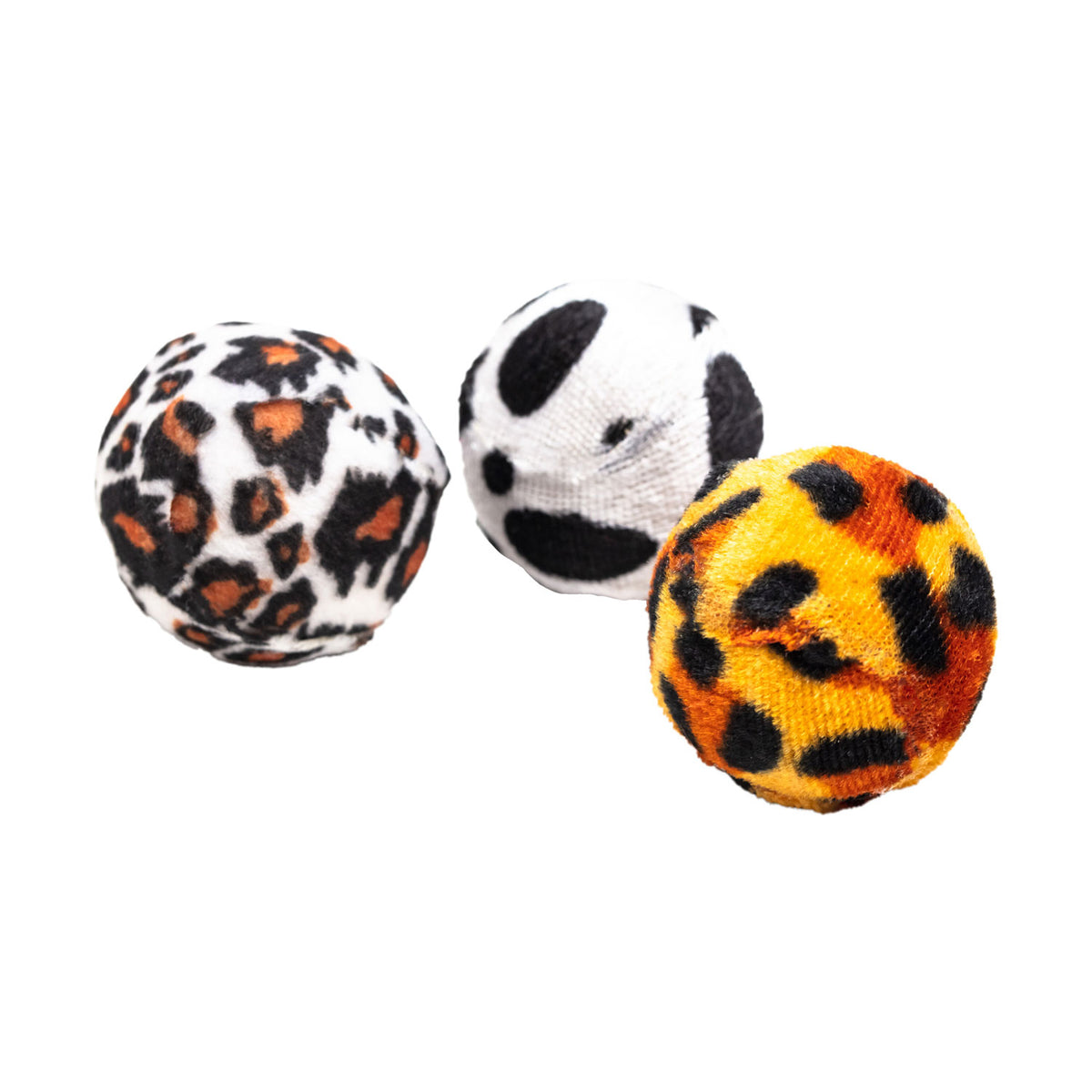 AQPET FRIENDS Juguete para gatos Bolas con cascabeles y peluche - 3,5 cm Juego para gatos