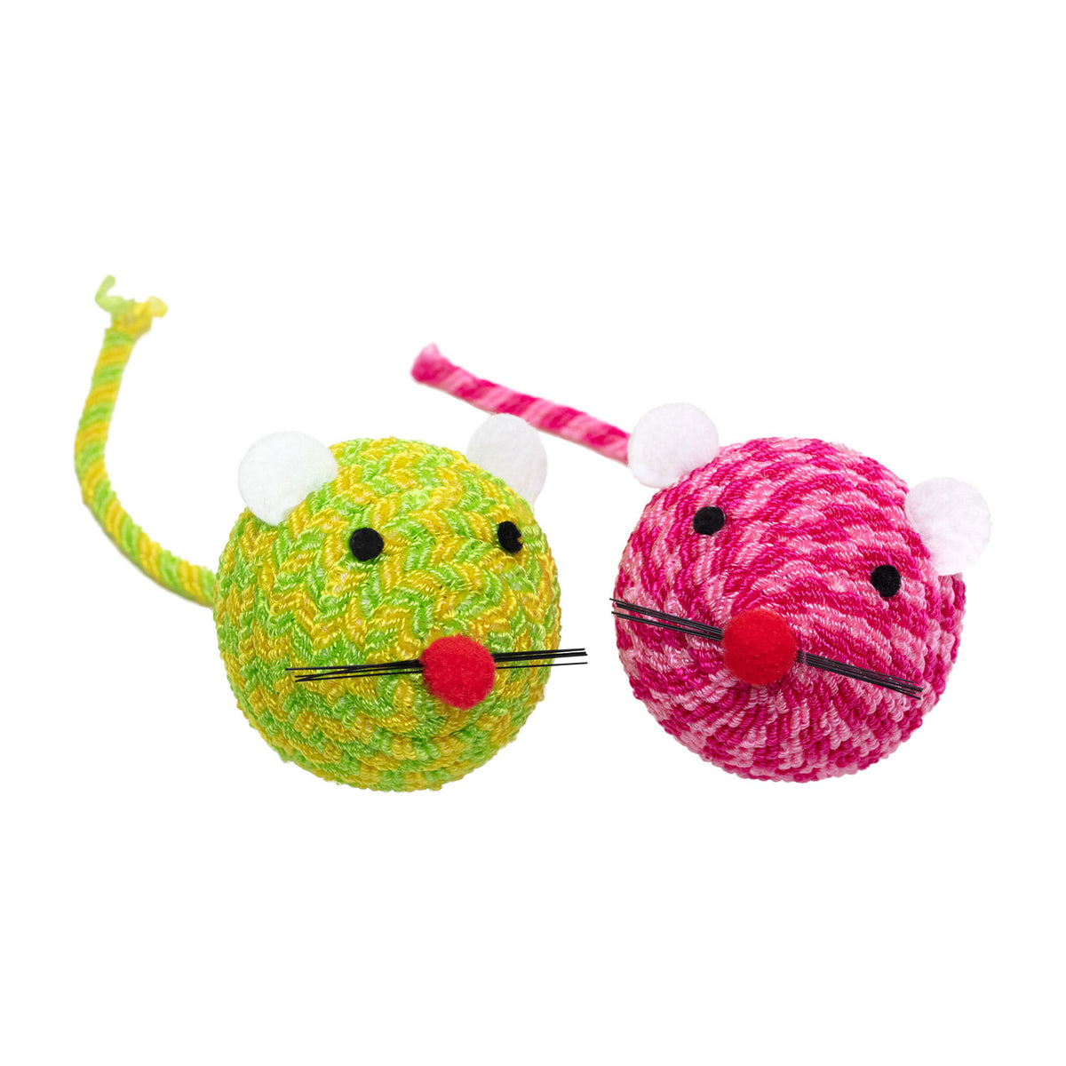 AQPET FRIENDS Juguete para gatos Ratón de colores tejido - 13 cm Juego para gatos