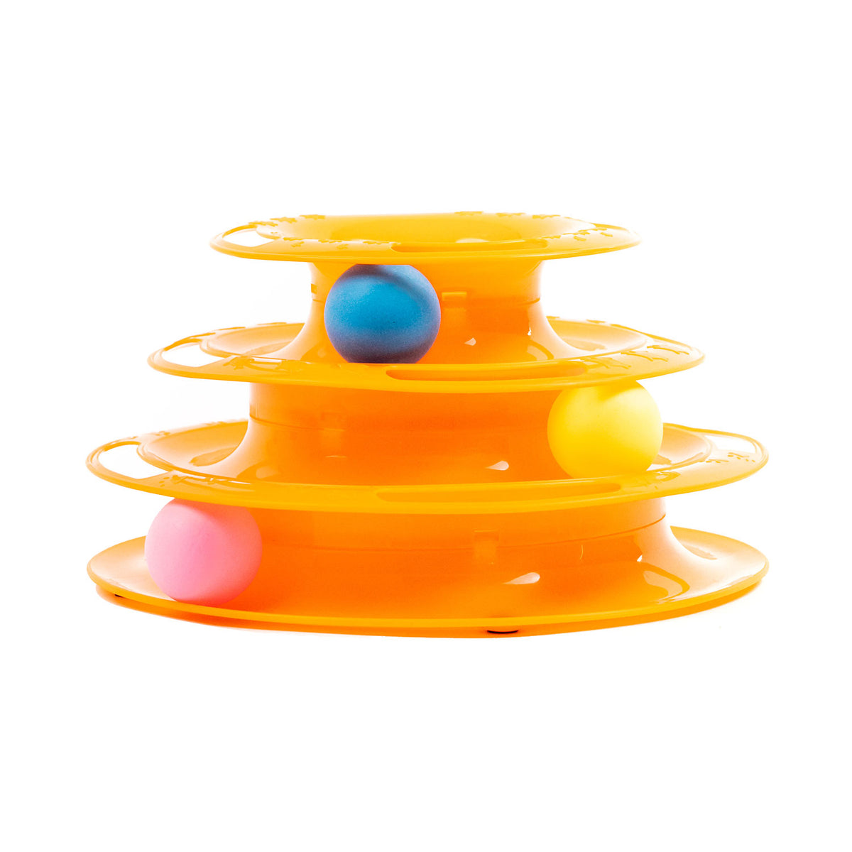 AQPET FRIENDS Juguete para gatos Torre - 25X13 cm Juego para gatos con pelota