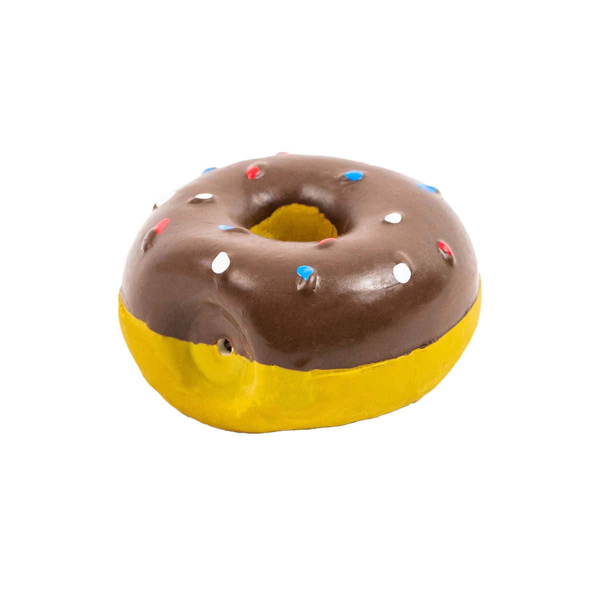 AQPET FRIENDS Juguetes para perros Latex Rosquilla de goma con efecto sonoro Juguete para perros Diversión para mascotas