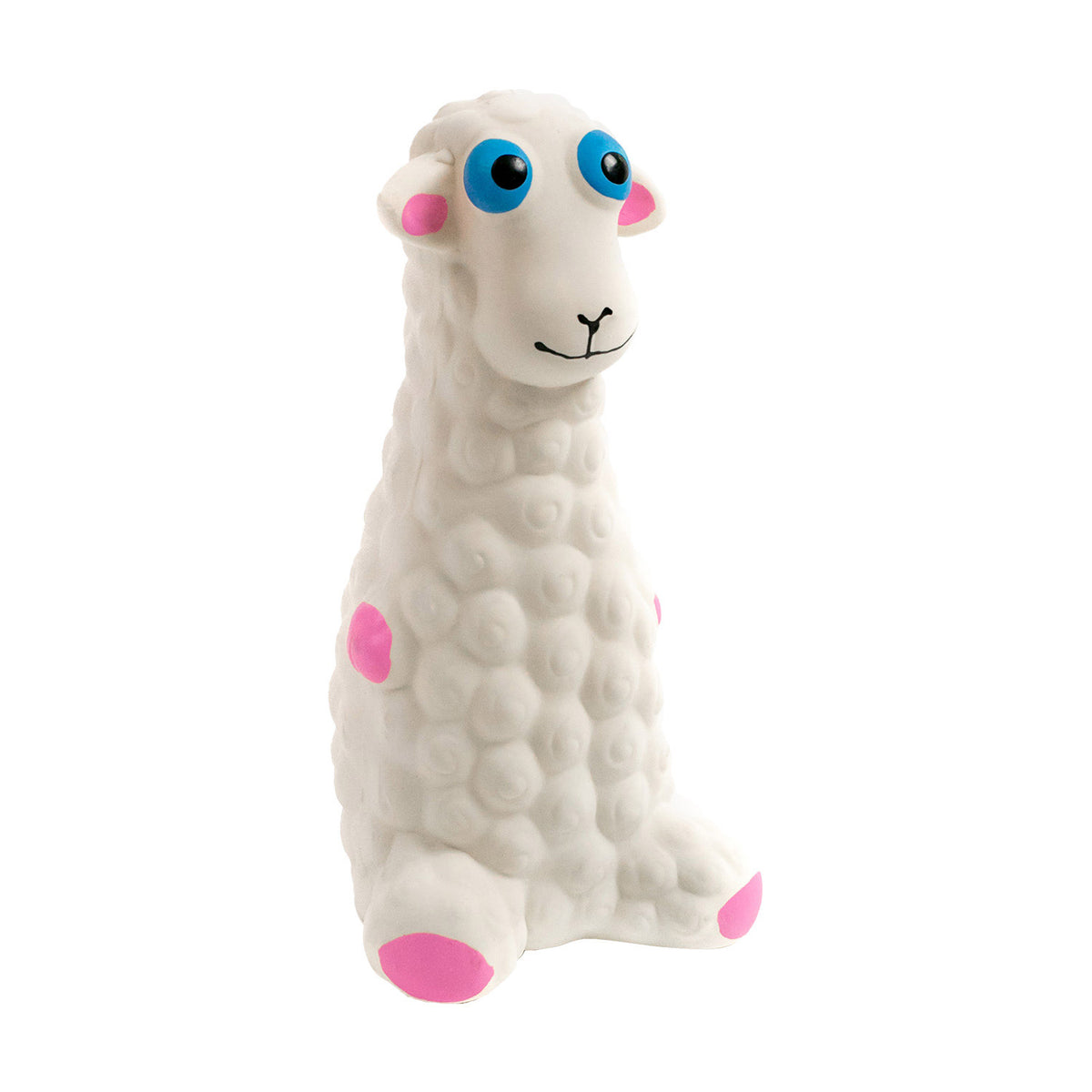 AQPET FRIENDS Juguetes para perros Latex Oveja de goma con efecto sonoro Juguete para perros Diversión para mascotas