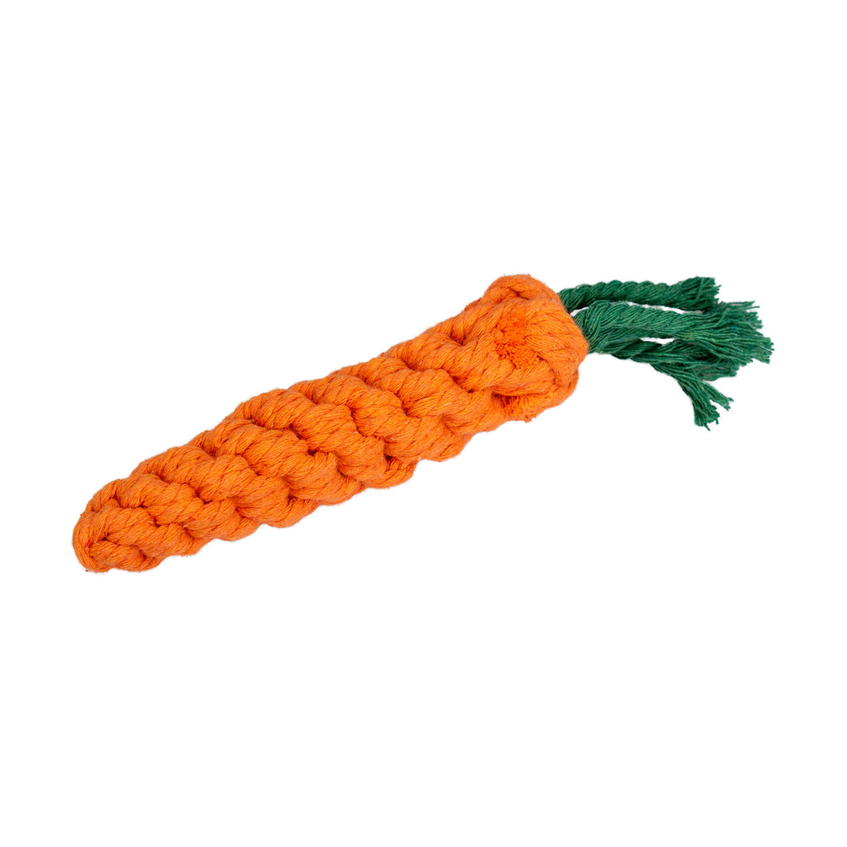 AQPET FRIENDS AQPET Juguete de cuerda para perros, zanahoria de cuerda de algodón, 21 X 4CM, juego divertido para mascotas